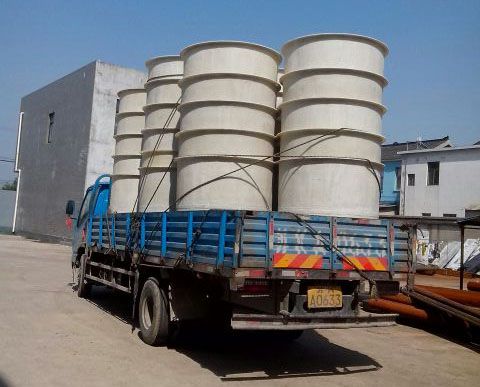 玻璃鋼桶發(fā)貨場景